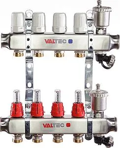 Группа коллекторная с расходомерами 2 отвода 1"в/в x ¾"ек Valtec VTc.586.EMNX.0602 Группа коллекторная с расходомерами 2 отвода 1"в/в x ¾"ек Valtec VTc.586.EMNX.0602, 3