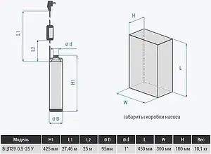 Насос скважинный центробежный 4" Водолей 60/36 БЦПЭУ 0.5-25У Насос скважинный центробежный 4" Водолей 60/36 БЦПЭУ 0.5-25У, 2