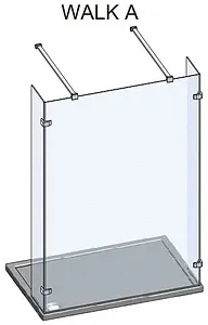 Душевое ограждение 1200мм прозрачное стекло Roltechnik Walk WALK A/1200 934-1200000-00-02 Душевое ограждение 1200мм прозрачное стекло Roltechnik Walk WALK A/1200 934-1200000-00-02, 3
