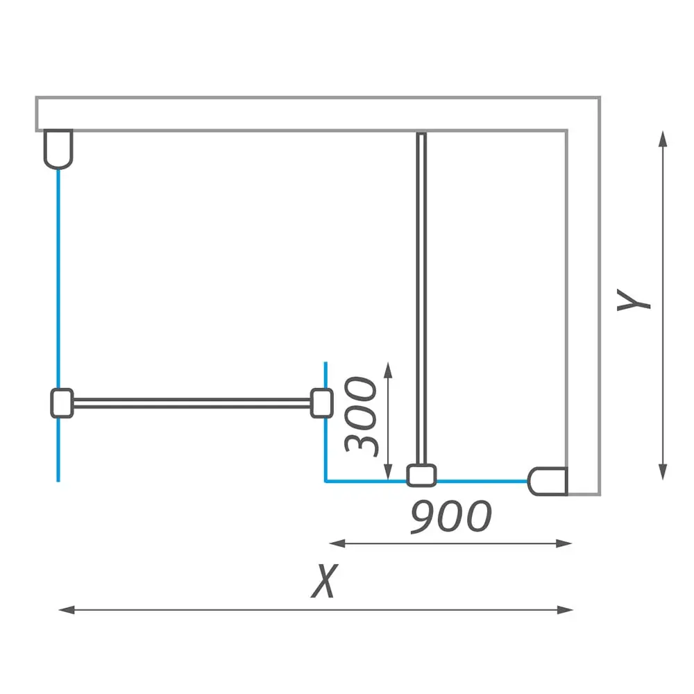 Душевое ограждение 1500мм прозрачное стекло Roltechnik Walk WALK I/1500 942-1500000-00-02 Душевое ограждение 1500мм прозрачное стекло Roltechnik Walk WALK I/1500 942-1500000-00-02, 4