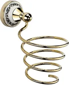 Держатель для фена Fixsen Bogema gold золото/белый FX-78519G Держатель для фена Fixsen Bogema gold золото/белый FX-78519G, 1