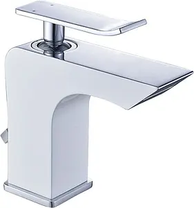 Смеситель для раковины Lemark Contest белый/хром LM5806CW Смеситель для раковины Lemark Contest белый/хром LM5806CW, 1