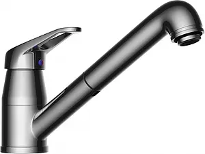 Смеситель для кухни с выдвижным изливом Omoikiri Tateyama-S C хром 4994115 Смеситель для кухни с выдвижным изливом Omoikiri Tateyama-S C хром 4994115, 1