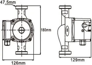 Насос циркуляционный Valtec 25/4-180 VRS.254.18.0 Насос циркуляционный Valtec 25/4-180 VRS.254.18.0, 2
