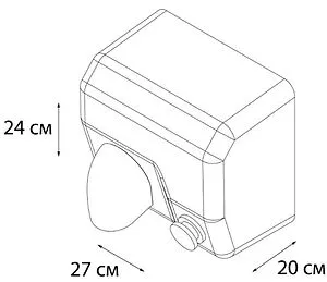 Сушилка электрическая для рук Fixsen Hotel хром FX-31026 Сушилка электрическая для рук Fixsen Hotel хром FX-31026, 2