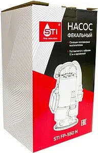 Насос фекальный Q=10м³/ч H=7м STI FP-550 N Насос фекальный Q=10м³/ч H=7м STI FP-550 N, 4