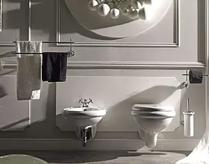 Биде подвесное Kerasan Retro белый 102601*1 Биде подвесное Kerasan Retro белый 102601*1, 3