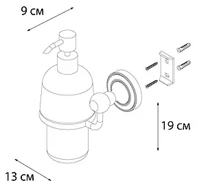 Дозатор для жидкого мыла Fixsen Style хром/белый FX-41112 Дозатор для жидкого мыла Fixsen Style хром/белый FX-41112, 3