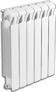 Радиатор биметаллический 6 секций Rifar Monolit 500 белый RM50006 Радиатор биметаллический 6 секций Rifar Monolit 500 белый RM50006, 1