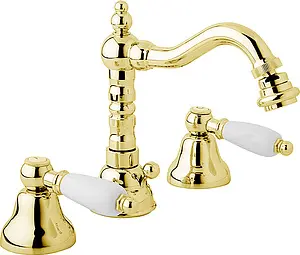 Смеситель для биде Cezares First золото/белый FIRST-BBS2-03/24-Bi Смеситель для биде Cezares First золото/белый FIRST-BBS2-03/24-Bi, 1