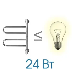 Полотенцесушитель электрический U-образный Energy U-G2K полированная сталь Полотенцесушитель электрический U-образный Energy U-G2K полированная сталь, 4