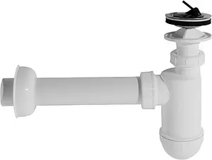 Сифон бутылочный для раковины AlcaPlast белый A410 Сифон бутылочный для раковины AlcaPlast белый A410, 3