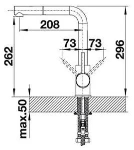 Смеситель для кухни с выдвижным изливом Blanco Mila-S хром 524214 Смеситель для кухни с выдвижным изливом Blanco Mila-S хром 524214, 2