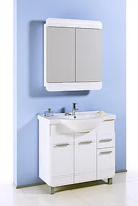 Шкаф-зеркало Aqwella Corsica 74 белый Kor.04.07 Шкаф-зеркало Aqwella Corsica 74 белый Kor.04.07, 5