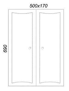 Шкаф двухстворчатый Aqwella Barcelona В5 белый Ba.04.03 Шкаф двухстворчатый Aqwella Barcelona В5 белый Ba.04.03, 2