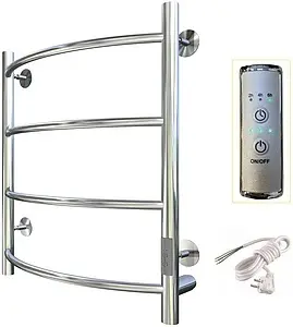 Полотенцесушитель электрический лесенка Тругор Пэк сп 5 60х50 32 мм полированная сталь Полотенцесушитель электрический лесенка Тругор Пэк сп 5 60х50 32 мм полированная сталь, 3