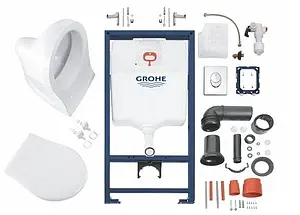 Комплект 5 в 1 Grohe Solido Perfect 39192000 с кнопкой Skate Air хром глянцевый Комплект 5 в 1 Grohe Solido Perfect 39192000 с кнопкой Skate Air хром глянцевый, 3