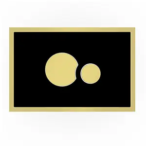 Клавиша смыва для унитаза Sanit SG706 16.721.88..0000 кнопки/золото, панель/стекло черный Клавиша смыва для унитаза Sanit SG706 16.721.88..0000 кнопки/золото, панель/стекло черный, 3