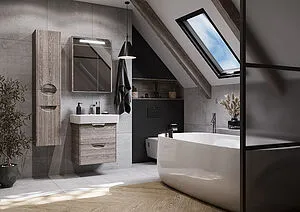 Шкаф-зеркало Aquaton Сильва 60 дуб фьорд 1A216202SIW60 Шкаф-зеркало Aquaton Сильва 60 дуб фьорд 1A216202SIW60, 4