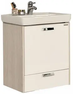 Тумба-умывальник подвесная Aquaton Йорк 55 белый/ясень фабрик 1A1708K2YOAV0 Тумба-умывальник подвесная Aquaton Йорк 55 белый/ясень фабрик 1A1708K2YOAV0, 1