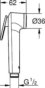 Гигиенический душ Grohe Tempesta-F хром 27512001 Гигиенический душ Grohe Tempesta-F хром 27512001, 2