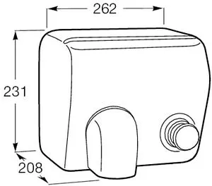 Сушилка электрическая для рук Roca Public сатин 817400002 Сушилка электрическая для рук Roca Public сатин 817400002, 2