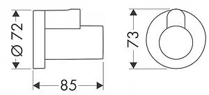 Декоративная накладка белый Hansgrohe 13950700 Декоративная накладка белый Hansgrohe 13950700, 2