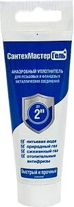 Клей-герметик анаэробный 35г синий СантехМастер Гель 61047 Клей-герметик анаэробный 35г синий СантехМастер Гель 61047, 1