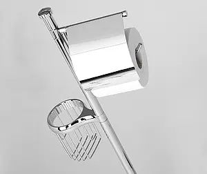 Стойка для аксессуаров Wasserkraft хром K-1264 Стойка для аксессуаров Wasserkraft хром K-1264, 3