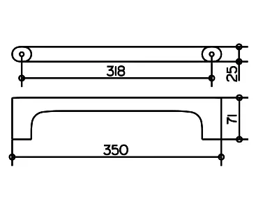 Поручень Keuco Edition 400 хром 11507010000 Поручень Keuco Edition 400 хром 11507010000, 2