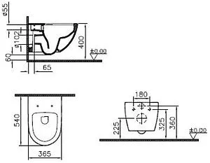 Комплект 4 в 1 VitrA Sento Rim-Ex 9830B003-7211 Комплект 4 в 1 VitrA Sento Rim-Ex 9830B003-7211, 2