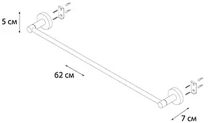 Полотенцедержатель Fixsen Modern сатин FX-51501 Полотенцедержатель Fixsen Modern сатин FX-51501, 3
