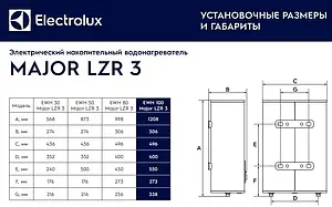 Водонагреватель накопительный электрический Electrolux EWH 100 Major LZR 3 Водонагреватель накопительный электрический Electrolux EWH 100 Major LZR 3, 2