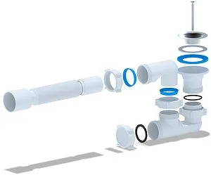 Сифон для душевого поддона Ани Пласт хром E215 Сифон для душевого поддона Ани Пласт хром E215, 3