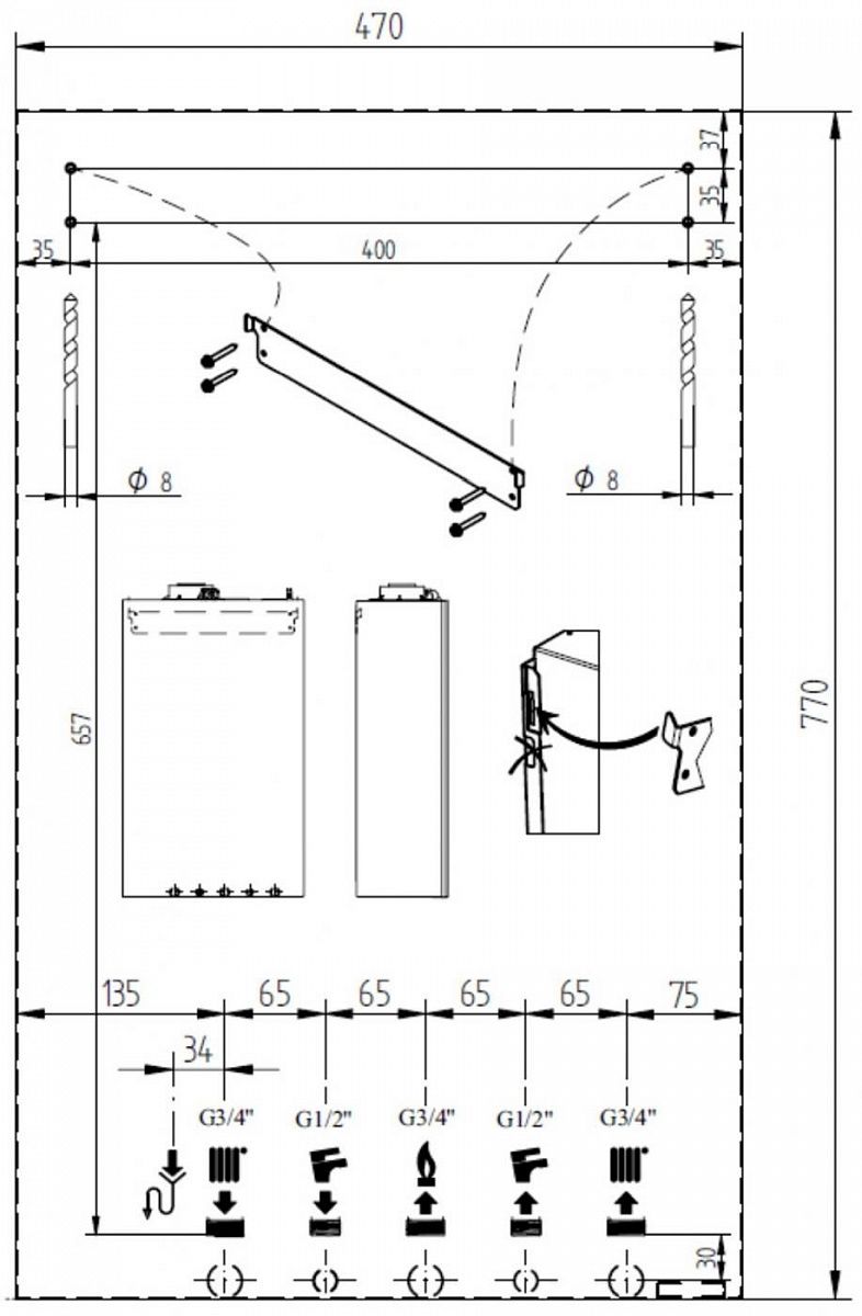 Размер котла baxi. Baxi Luna Duo-Tec in+ 24. Размер котла бакси 24. Бакси конденсационный настенный 24 КВТ. Размер котла Baxi 24.