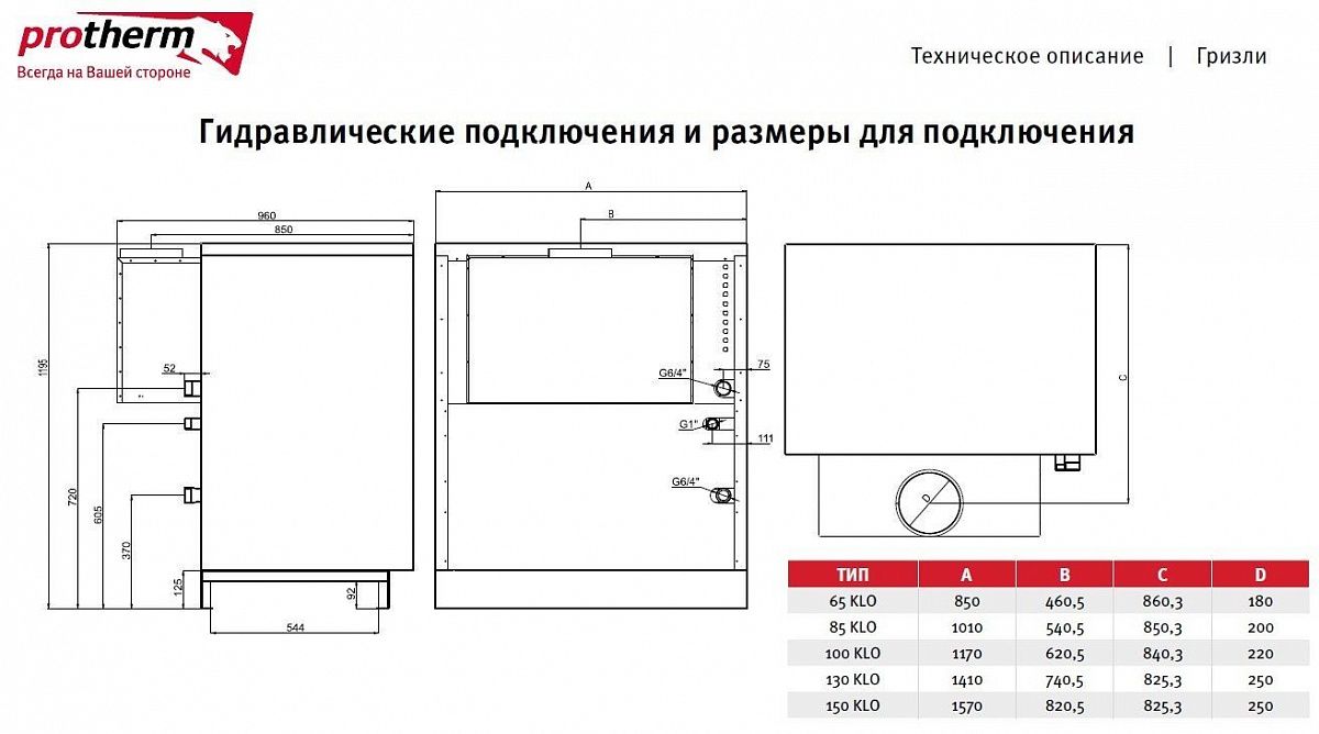 Протерм 100 схема