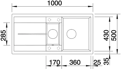 Мойка кухонная Blanco Metra 6 S 100 серый беж 517354