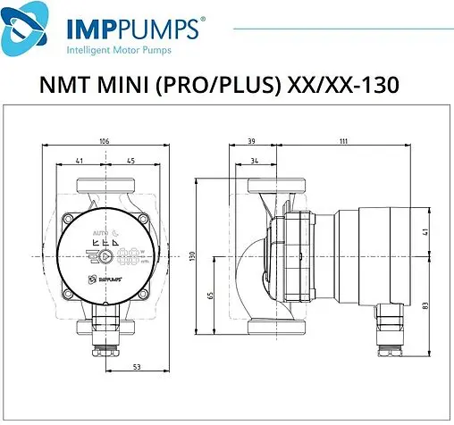 Насос циркуляционный IMP Pumps NMT MINI PLUS 20/30-130 979525903