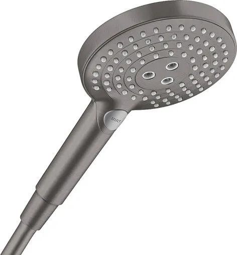 Лейка ручного душа Hansgrohe Raindance Select S 120 3jet EcoSmart шлифованный чёрный хром 26531340