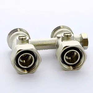 Узел нижнего подключения радиатора с байпасом прямой ¾"ек x ¾"ек Tiemme 3390007 Узел нижнего подключения радиатора с байпасом прямой ¾"ек x ¾"ек Tiemme 3390007, 4