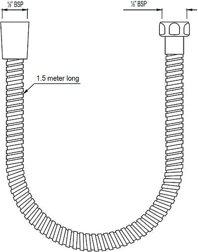 Шланг для душа Jaquar 150см хром SHA-CHR-549D12