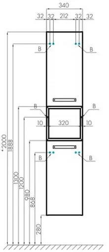 Полка Aquaton Лофт Фабрик дуб кантри/чёрный 1A242703LTDY0