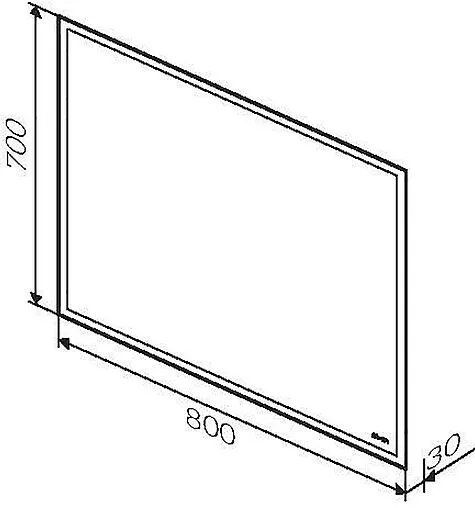 Зеркало с подсветкой Am.Pm Gem 70x80 M91AMOX0801WG