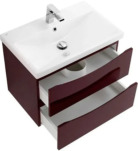 Тумба-умывальник подвесная BelBagno MARINO-CER 60 Bordo Lucido MARINO-CER-600-2C-SO-BRDL-P+BB-0320-60-LVB