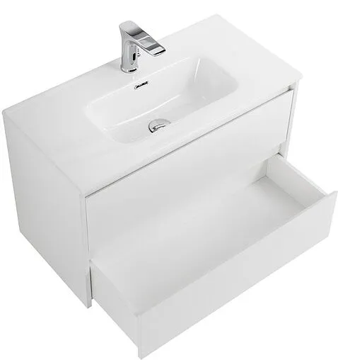 Тумба под умывальник подвесная BelBagno KRAFT 39 80 Bianco Opaco KRAFT 39-800/390-2C-SO-BO