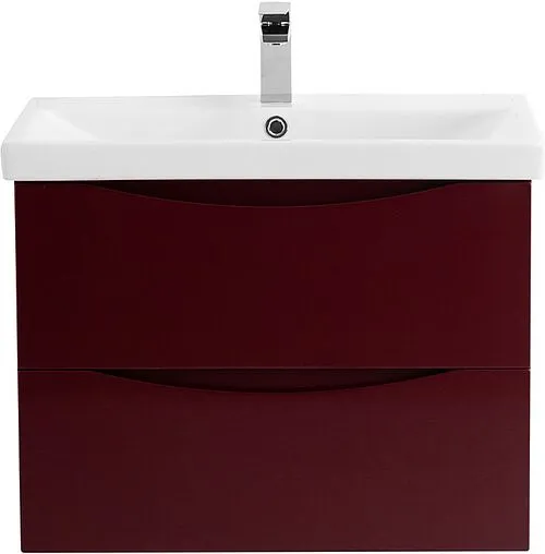 Тумба-умывальник подвесная BelBagno MARINO-CER 60 Bordo Lucido MARINO-CER-600-2C-SO-BRDL-P+BB-0320-60-LVB