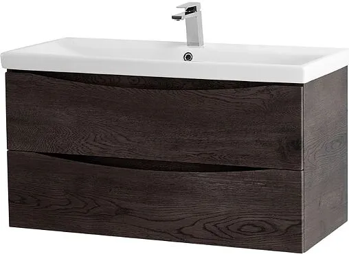 Тумба-умывальник подвесная BelBagno MARINO-CER 80 Rovere Nature Grigio MARINO-CER-800-2C-SO-RNG-P+BB-0322-80-LVB