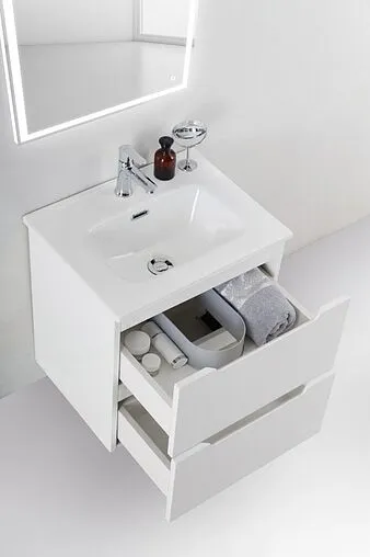 Тумба под умывальник подвесная BelBagno ETNA 39 50 Bianco Lucido ETNA39-500/390-2C-SO-BL-P