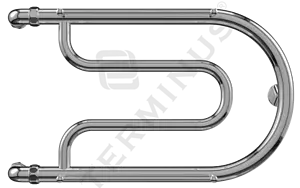 Полотенцесушитель водяной Terminus Фокстрот AISI 32х2 320х500 полированная сталь 4620768881237 Полотенцесушитель водяной Terminus Фокстрот AISI 32х2 320х500 полированная сталь 4620768881237, 1