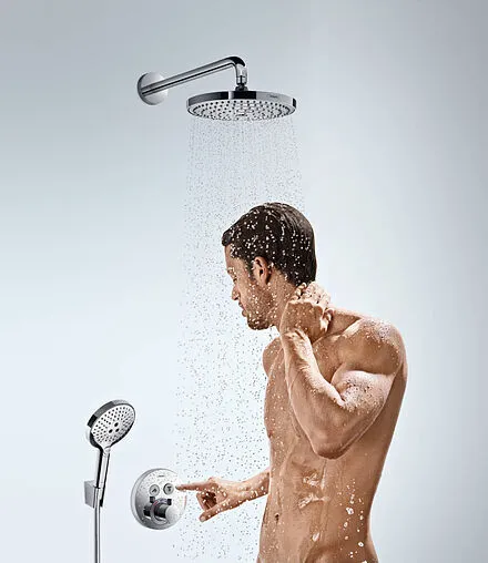 Душевая система с термостатом для душа Hansgrohe Raindance Select S 240 2jet c ShowerSelect S хром 27297000